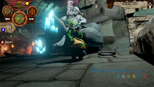 Làm quen với các nút điều khiển trong game giải đố phiêu lưu Rayon Riddles - Rise of the Goblin King cho máy tính