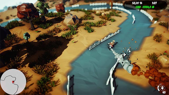 Kiểm tra tốc độ và phản xạ của các tay đua trên cung đường địa hình phức tạp