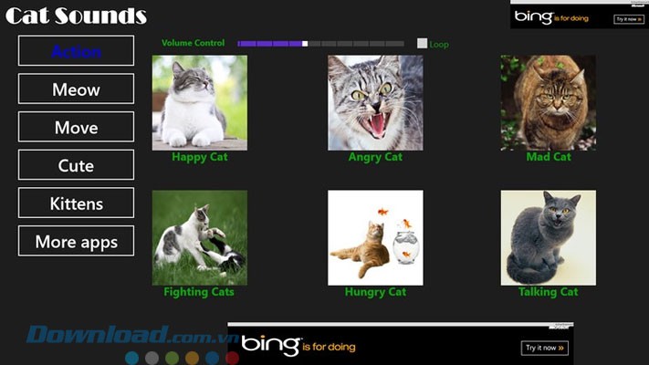 Ứng dụng tiếng mèo Real Cat Sounds