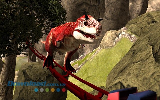 Game tàu lượn siêu tốc Real Dinosaur RollerCoaster VR