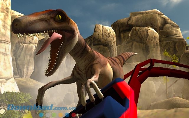 Real Dinosaur RollerCoaster VR gồm nhiều loại khủng long khác nhau