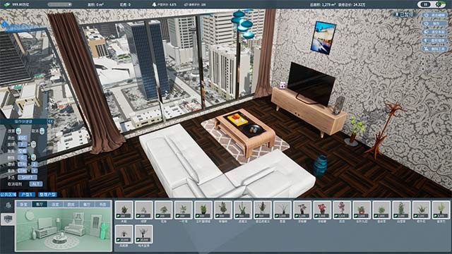 Game Real Estate Tycoon còn cung cấp tính năng xây dựng và trang trí nội ngoại thất