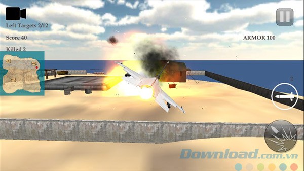 Giao diện game Real Fighter Air Simulator