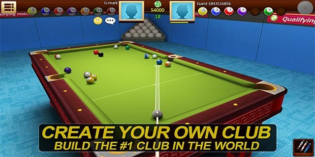 Tham gia hoặc tạo câu lạc bộ bi-a mạnh trong Real Pool 3D game