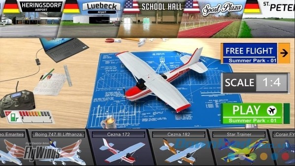 Thiết kế đồ họa sống động của Real RC Flight Sim 2016 Free cho Android