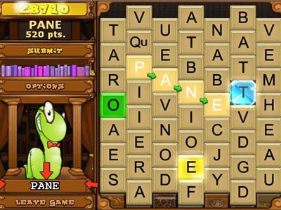 Giao diện game RealArcade BookWorm Deluxe