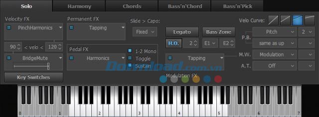 Các chế độ chơi trong RealGuitar