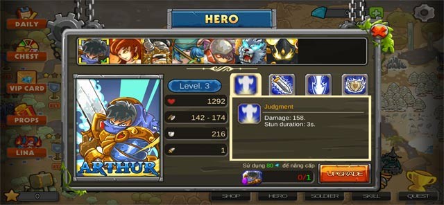 Nâng cấp anh hùng