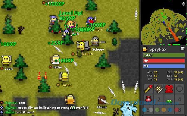 Giao diện game Realm of the Mad God Online