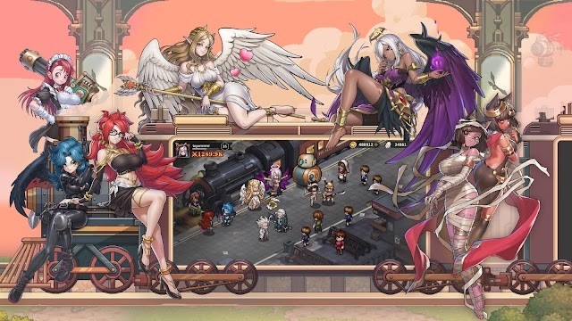 Chiến đấu cùng các anh hùng quyến rũ trong game Realms of Pixel: Tech & Magic