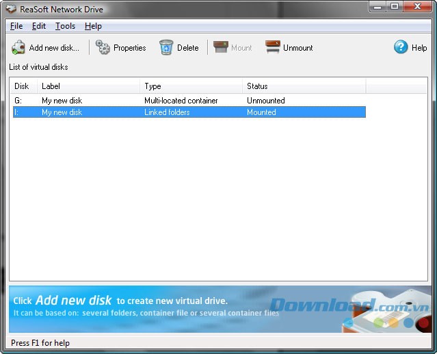 phần mềm bảo vệ ổ đĩa mạng ReaSoft Network Drive