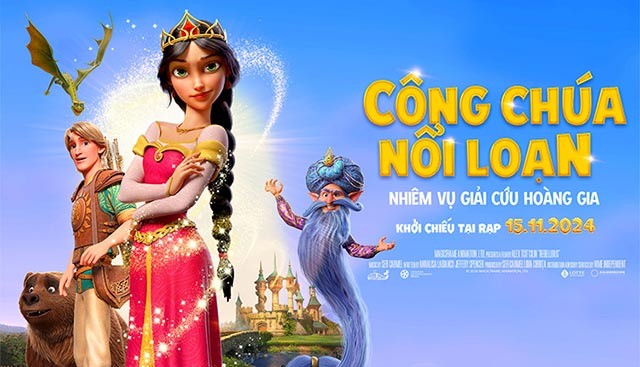 Poster phim hoạt hình Công chúa nổi loạn: Nhiệm vụ giải cứu Hoàng gia chiếu rạp