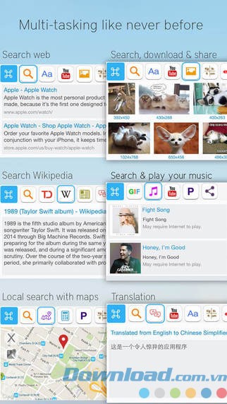 Thao tác ngay trên bàn phím
