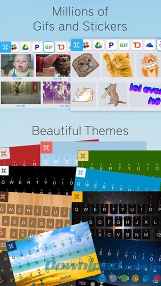 Chia sẻ ảnh GIF và sticker