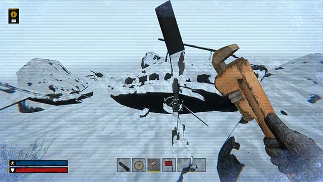 Những công cụ duy nhất có sẵn là la bàn và pháo sáng