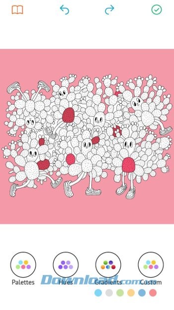 Recolor gồm nhiều bảng màu khác nhau