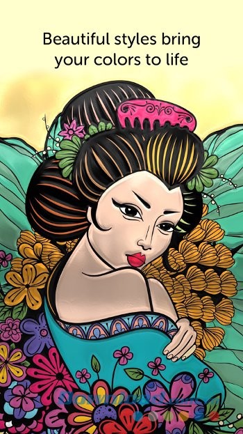 Thêm phong cách cho tranh trên Recolor