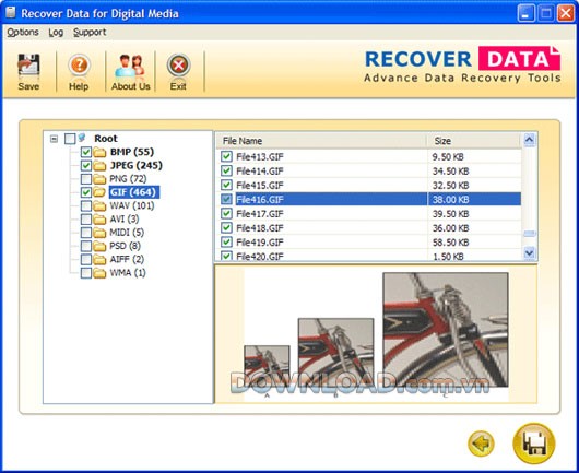 Recover Data for Digital Media