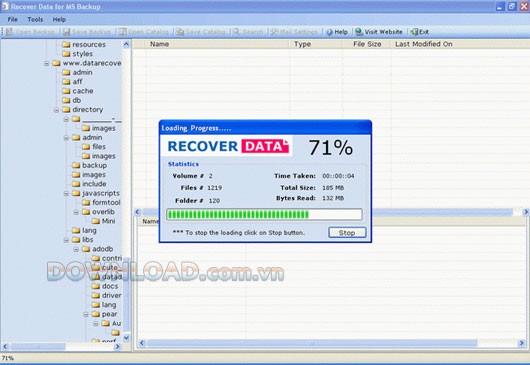 Recover Data for MS Backup