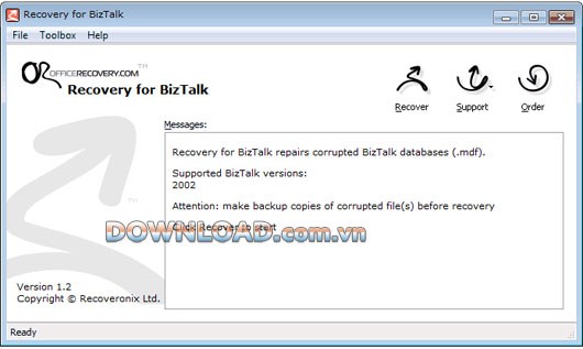 Recovery for BizTalk