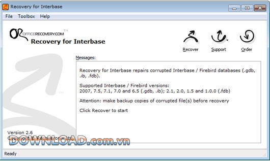 Recovery for Interbase