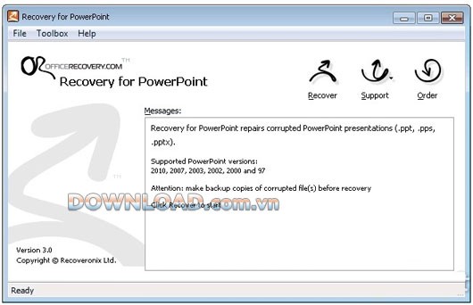 Recovery for PowerPoint