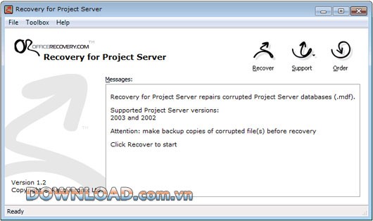 Recovery for Project Server