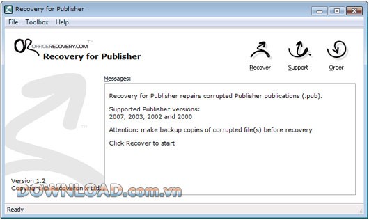 Recovery for Publisher
