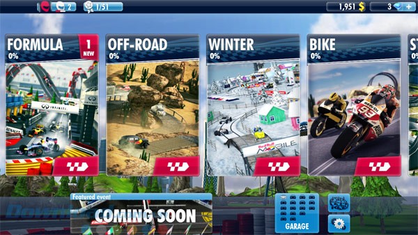 Các chế độ đua trong Red Bull Racers