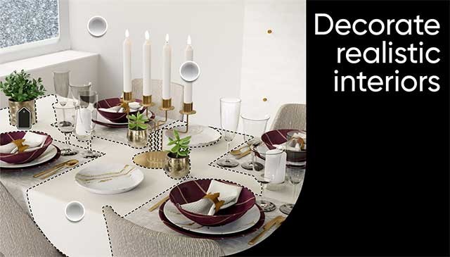 Thiết kế các không gian chân thực với nhiều phong cách thiết kế khác nhau