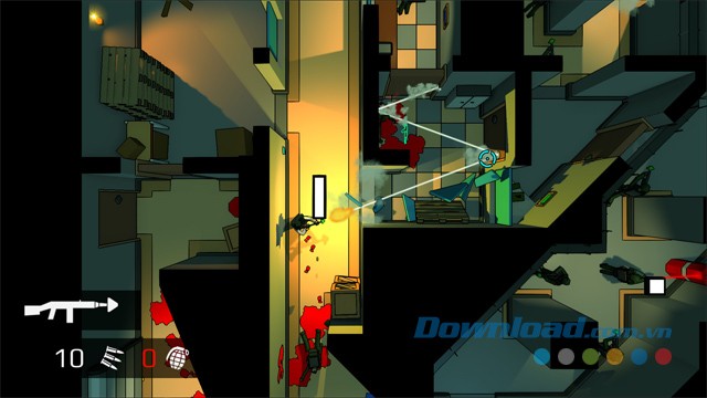 Sử dụng nhiều loại vũ khí trong game hành động bắn súng Redie cho máy tính và Linux