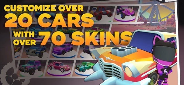 Tùy chỉnh hơn 20 chiếc xe đua với hơn 70 skin