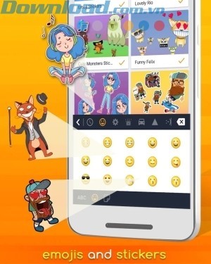 Hàng nghìn emoji và nhãn dán