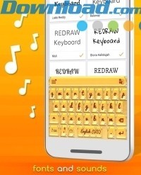 Chọn kiểu phông chữ và âm thanh