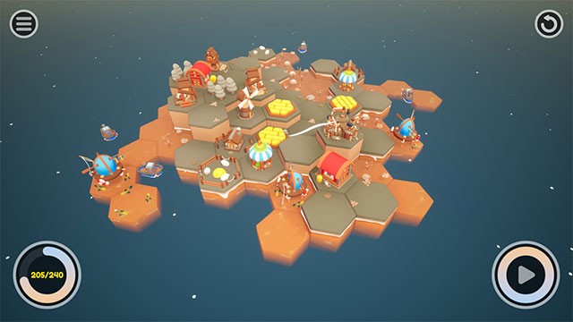 Xây dựng thành phố sáng tạo trên đảo trong game Reef Land