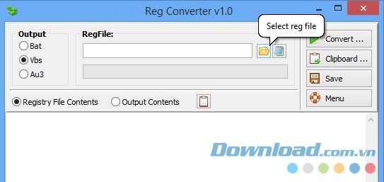 Tiện ích chuyển đổi tập tin REG tuyệt vời cho máy tính