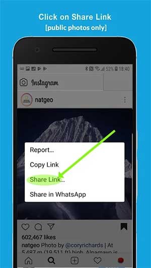 Chia sẻ ảnh một cách nhanh chóng