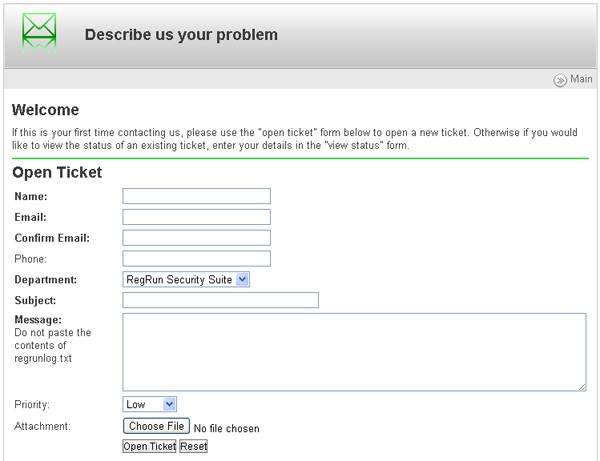 Mẫu báo cáo trên RegRun Reanimator