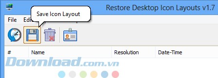 Lưu bố cục biểu tượng