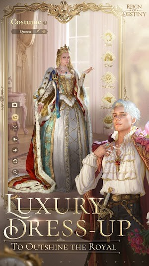 Sống trong cung điện tráng lệ và mặc trang phục sang trọng