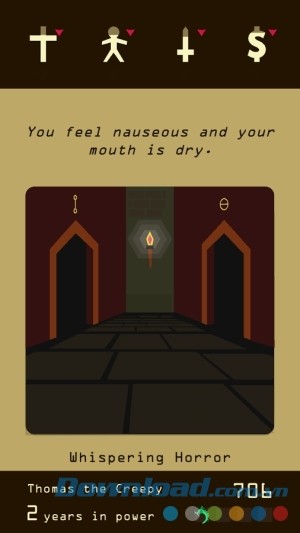 Reigns cho Android có bộ bài phong phú