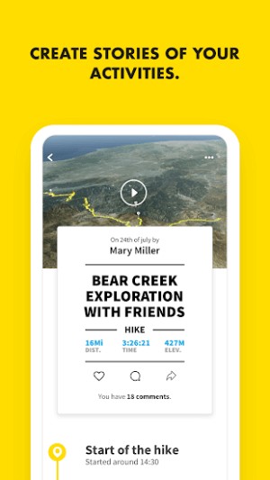 Tạo các câu chuyện về hoạt động của bạn