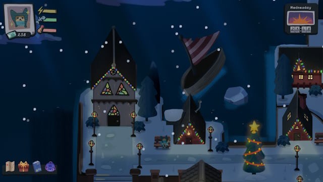 Cùng một chú mèo con đang chuẩn bị đón năm mới tại một ngôi làng nhỏ