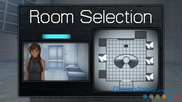 Lựa chọn căn phòng trong game tiểu thuyết tương tác mới Remember, Remember cho máy tính, Mac và Linux