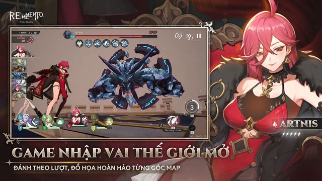 Game nhập vai thế giới mở, đánh theo lượt, đồ họa hoàn toàn từng góc Map