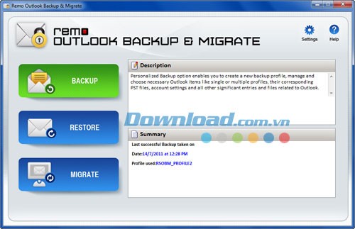 Remo Outlook Backup and Migrate