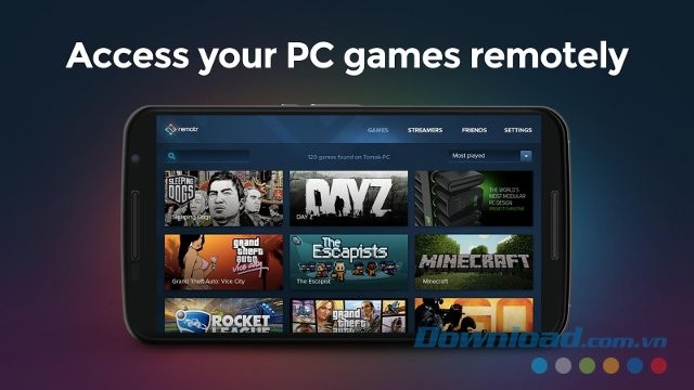 Truy cập và chơi gam PC từ xa