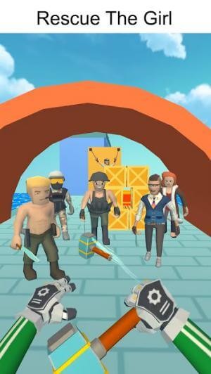 Rescue Agent 3D là game phi dao tiêu diệt kẻ thù và cứu con tin