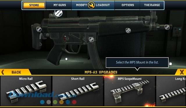 Kho súng trong game Rescue: Strike Back