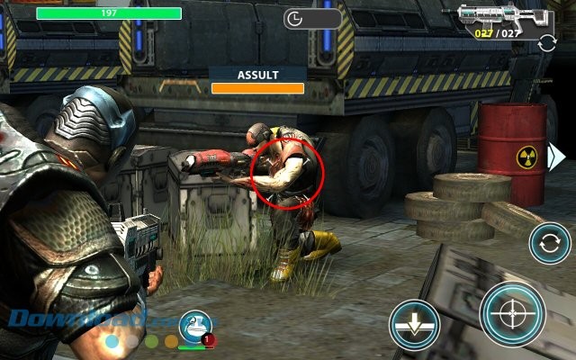 Giao diện màn chơi game Rescue: Strike Back